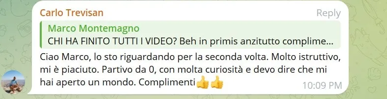 Feedback iscritto