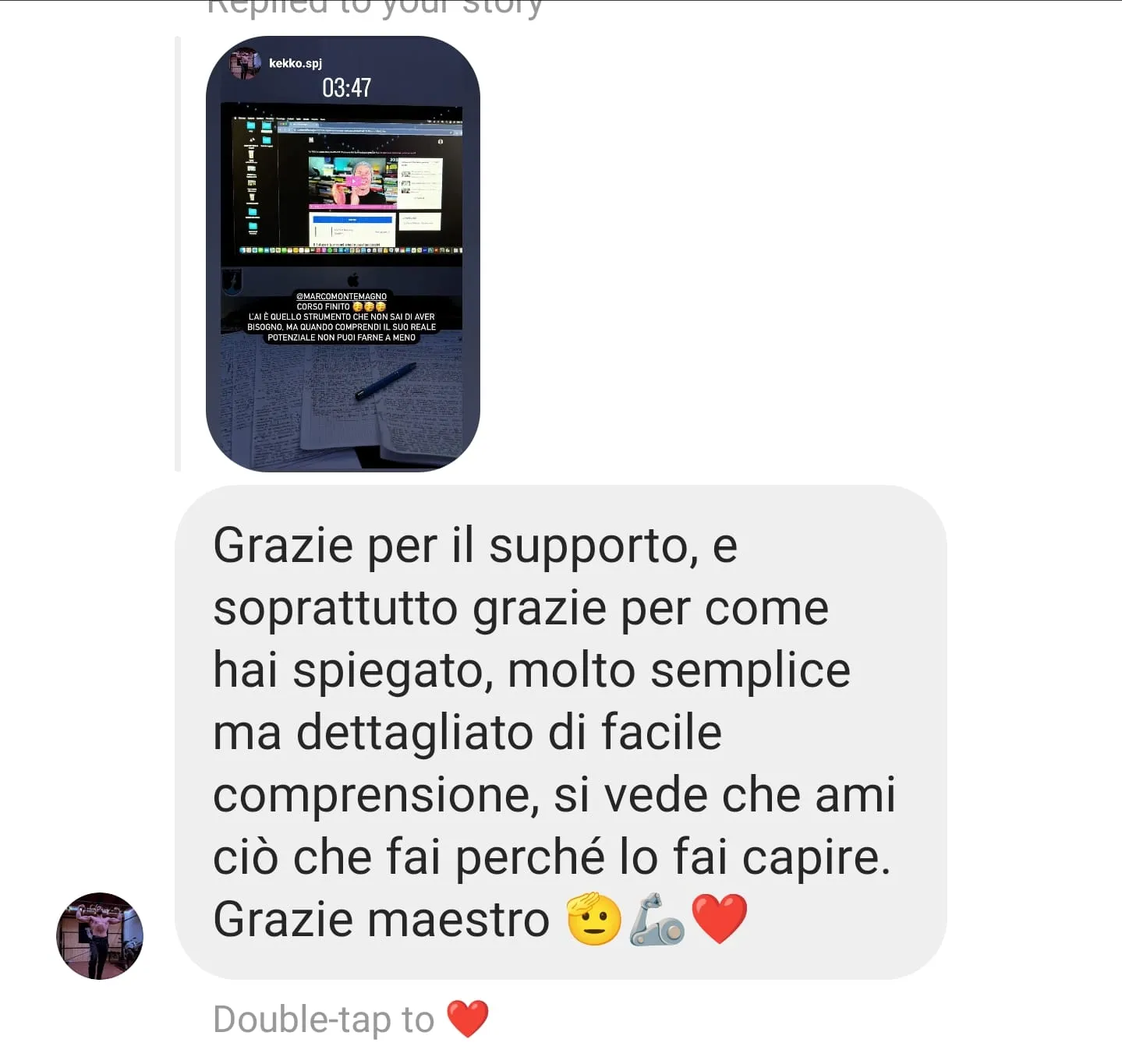 Feedback iscritto