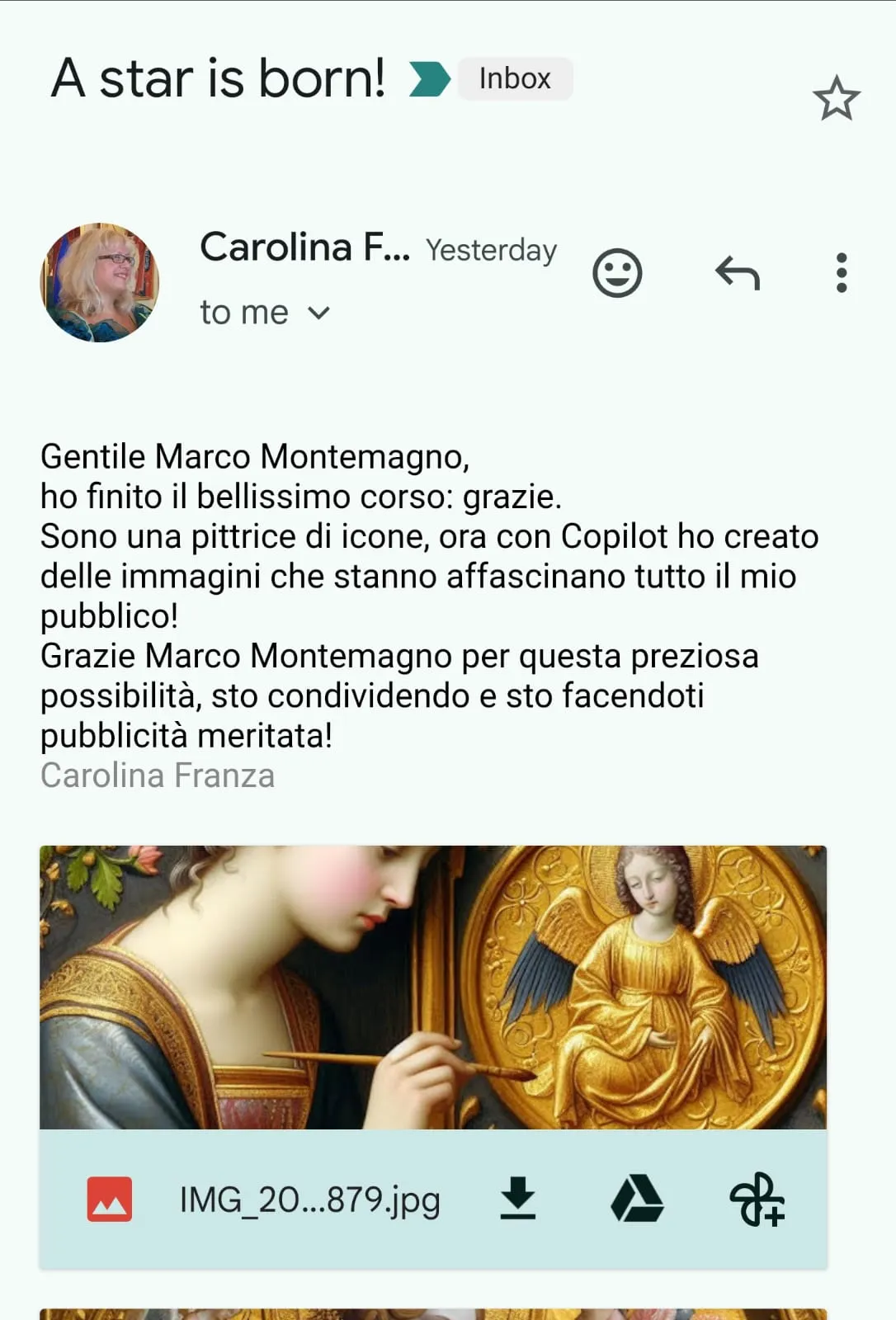 Feedback iscritto